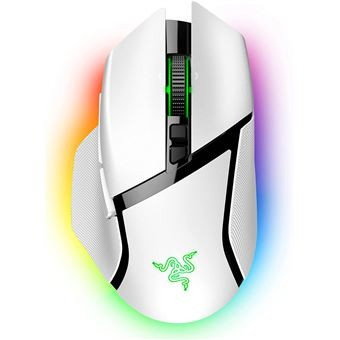 Razer Ratón Basilisk V3 Pro RZ01-04620200-R3G1 Inalámbrico RF + Bluetooth + USB-C Óptico 30000 DPI Color Blanco