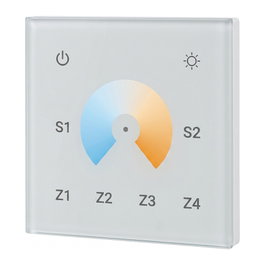 Synergy21 Synergy 21 LED Serie EOS 05 Wanddimmer dual white (CCT) touch 4 Zonen
