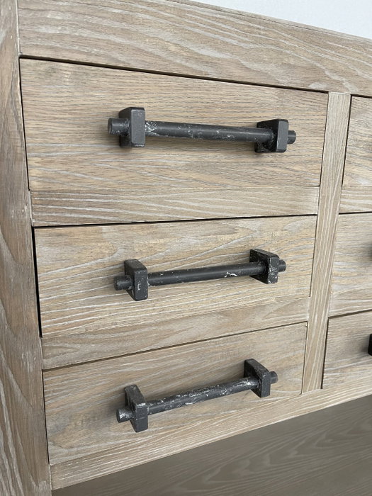 DKD Home Decor Consola de Madera de Hevea Natural Chuang Rome