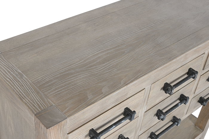 DKD Home Decor Consola de Madera de Hevea Natural Chuang Rome