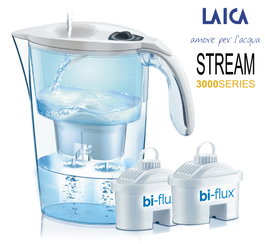 Laica Jarra filtrante blanca J31-CC 2,3 l + 2 filtros bi-flux