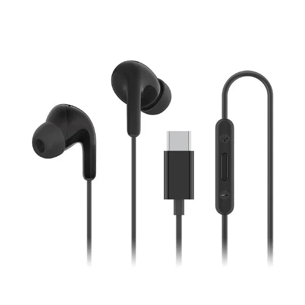Xiaomi BHR8930GL Auriculares Intraurales Alámbricos USB Tipo C con Micrófono, Control 3 Botones, Resistencia IP54 al Agua/Polvo, Color Negro