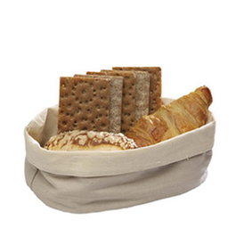 Aps Panera de Tela Oval Beige, 25x18 cm