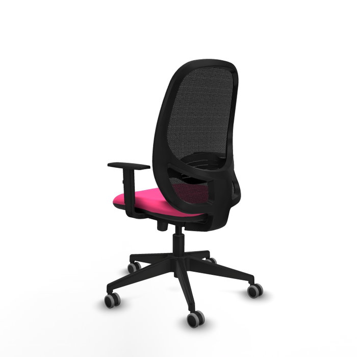 PIQUERAS Y CRESPO Silla de oficina Cilanco Rosa y Negro