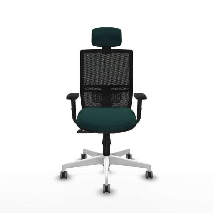 PIQUERAS Y CRESPO Silla de oficina Yunquera con mecanismo Sincro Verde botella y Negro PIQUERAS Y CRESPO Silla de oficina Yunquera con mecanismo Sincro Verde botella y Negro