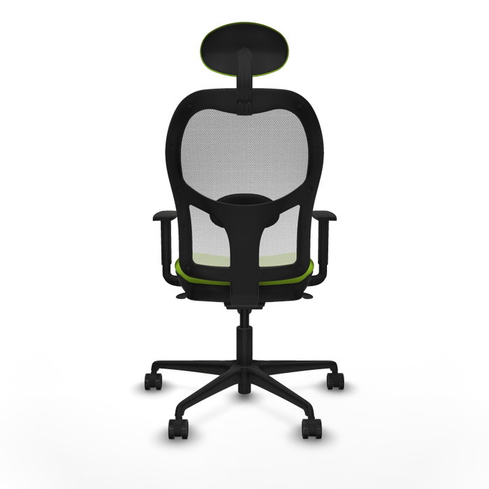 PIQUERAS Y CRESPO Silla de oficina Jorquera con mecanismo Sincro, Similpiel Pistacho y Malla Blanca PIQUERAS Y CRESPO Silla de oficina Jorquera con mecanismo Sincro, Similpiel Pistacho y Malla Blanca