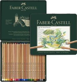 Lapices De Colores Faber-Castell Pitt-Pastel Estuche Metal 24 (Set de 2)