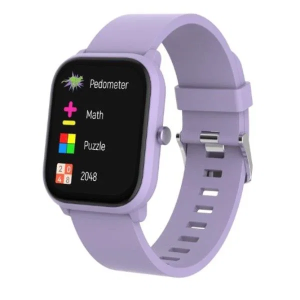 Celly KIDSWATCHBTVL Reloj Inteligente para Niños, Pantalla Táctil Digital 240x240 Pixeles, con Podómetro y Monitor Cardíaco, Colección Kids