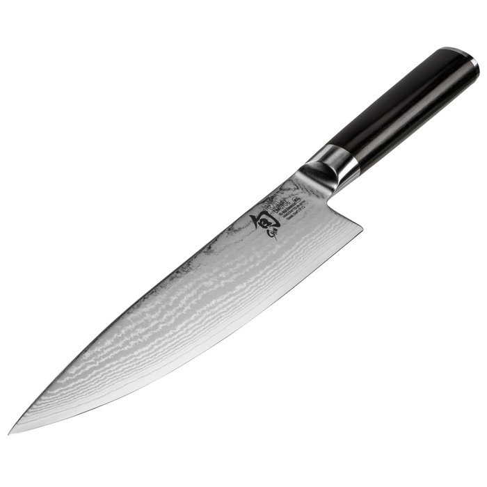 Kai Shun Classic Cuchillo de Chef de 20 cm Plata / Negro de Acero de 20 cm de Hoja
