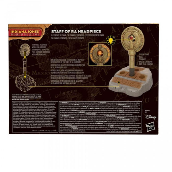 Hasbro Indiana Jones Bastón Vara de Ra Adventure Series Réplica Coleccionable para Juego de Rol