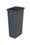 PROBBAX - PB-1090-GRY - Cubo de reciclaje sin tapa - 32 x 46 x 76,2 cm - 80 L - Gris