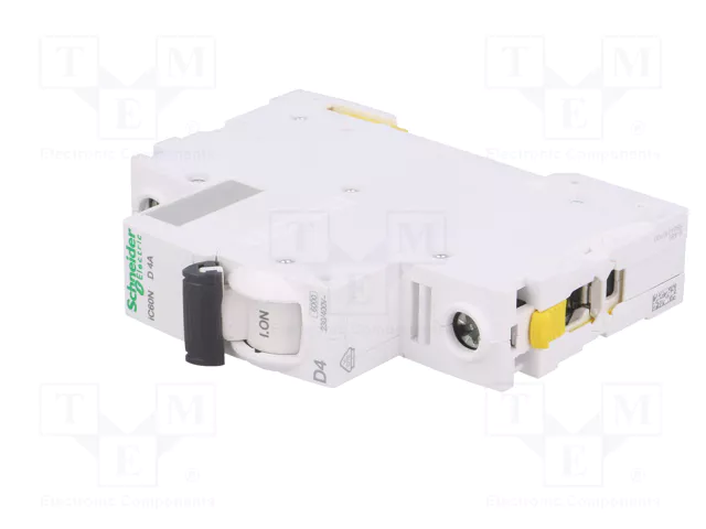 SCHNEIDER ELECTRIC iC60N ACTI9 MCB 1 Polo 4A Curva D