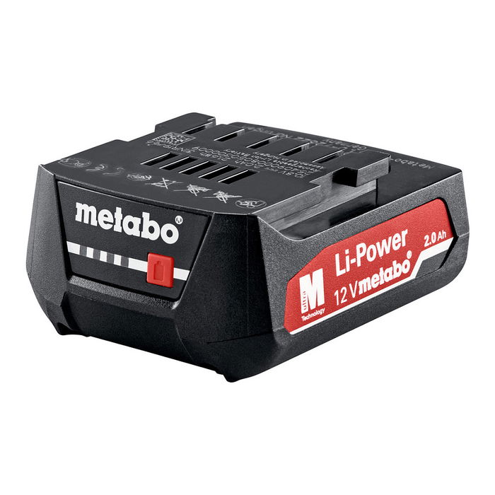 Metabo 625406000 Batería Li-Ion 12V 2.0Ah Pack para Herramientas Compatible Metabo Metabo 625406000 Batería Li-Ion 12V 2.0Ah Pack para Herramientas Compatible Metabo