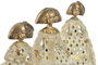 DKD Home Decor Figura Tradicional Beige Dorado Resina Espejo 13 x 23 x 18 cm (3 Unidades)