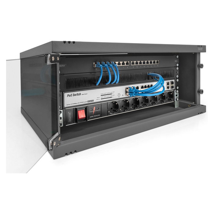 Digitus Carcasa de Pared SOHO 4U 241x540x400mm Negro