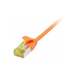 Synergy21 Patch Cable RJ45 CAT6A 1.5m U/FTP Slimline Orange AWG32 CAT7 Bare Copper Cable
