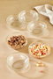 Hermia Set de 6 Cuencos de Vidrio Transparente 15 cm Elegantes y Duraderos para Cocina y Mesa