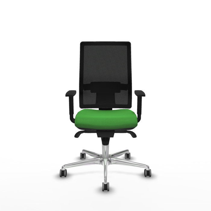 PIQUERAS Y CRESPO Silla de oficina Horna con mecanismo Sincro, verde y negro