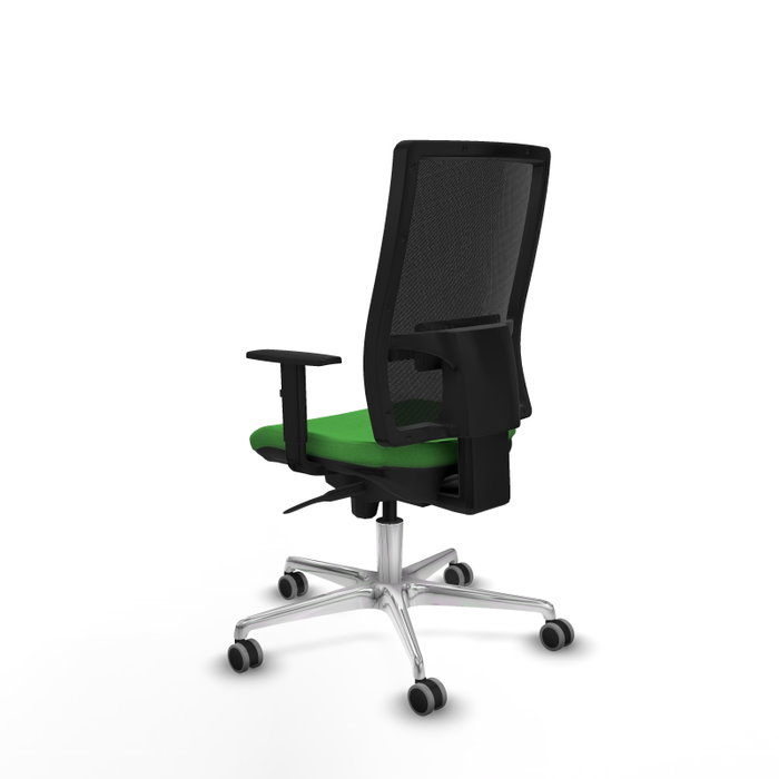 PIQUERAS Y CRESPO Silla de oficina Horna con mecanismo Sincro, verde y negro