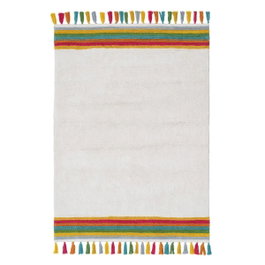 Ixia Alfombra Maeve Infantil Blanco Algodón 160 x 120 cm