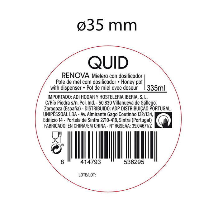 Mielera Vidrio Renova Quid 33,5 cL (24 Unidades)