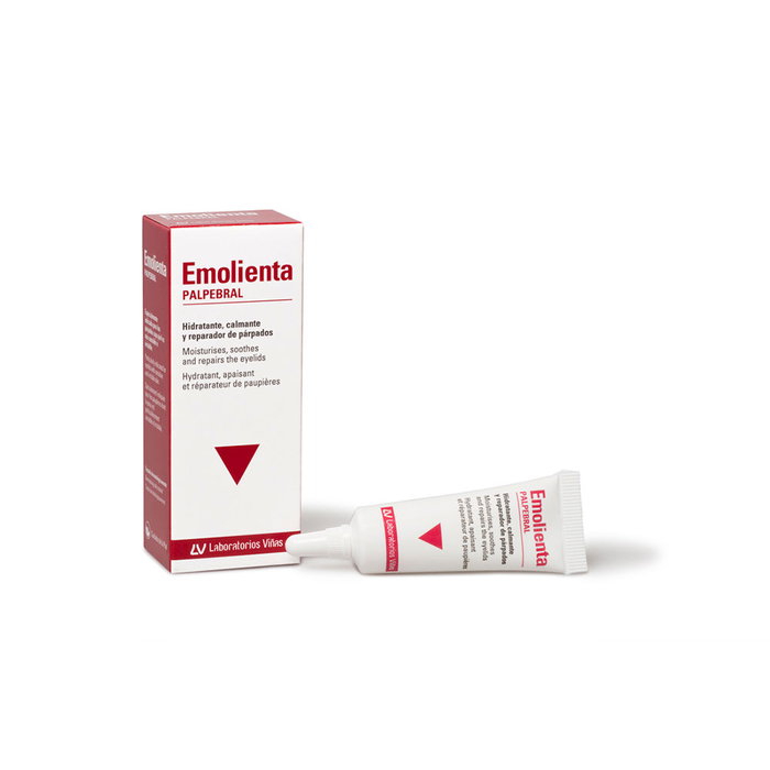Emolienta Crema Emolienta Palpebral - 10 ml, Hidratante, Calmante y Reparadora para Párpados con Ácido Hialurónico