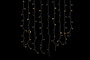 DKD Home Decor Cortina de Luces LED Blanco Cálido 200x200 cm, 300 Bombillas
