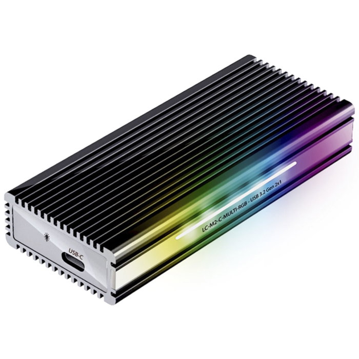 LC-Power LC-M2-C-MULTI-RGB Carcasa para SSD M.2 con Iluminación RGB LC-Power LC-M2-C-MULTI-RGB Carcasa para SSD M.2 con Iluminación RGB