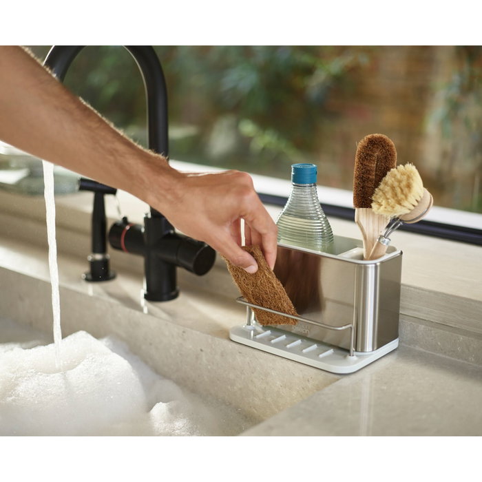 Joseph Joseph Surface Sink Tidy en acero inoxidable plateado Joseph Joseph Surface Sink Tidy en acero inoxidable plateado