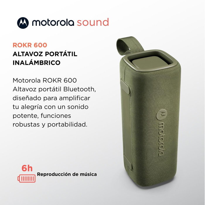 Altavoz Bluetooth Portátil Motorola ROKR 600 30 W Verde Altavoz Bluetooth Portátil Motorola ROKR 600 30 W Verde
