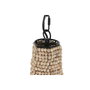 DKD Home Decor Lámpara de Techo de Madera y Metal con Bolas Naturales