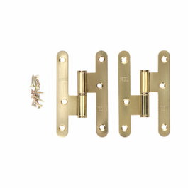 Edm Pernio sin remate PN04 Izquierda Latón Satinado 100 x 58 mm