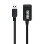 Nanocable Cable Prolongador USB 3.2 Gen 1 con Amplificador, 5m, Negro