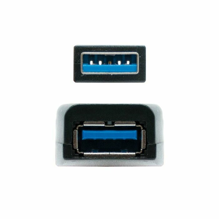 Nanocable Cable USB 3.0 Prolongador con Amplificador, Tipo A Macho a A Hembra, 5m, Negro