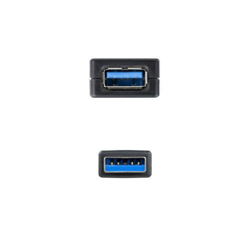 Nanocable Cable USB 3.0 Prolongador con Amplificador, Tipo A Macho a A Hembra, 5m, Negro