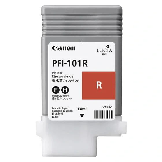 Canon Cartucho de Tinta PFI-101R Rojo 130ml Canon Cartucho de Tinta PFI-101R Rojo 130ml