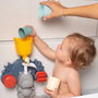 Smoby Juego Hipo Baño Juguete para el Baño de Agua con Rueda Giratoria para Niños +12 Meses. Contenido: Hipopótamo, Depósito, 3 Vasos, 2 Ventosas. Material Plástico
