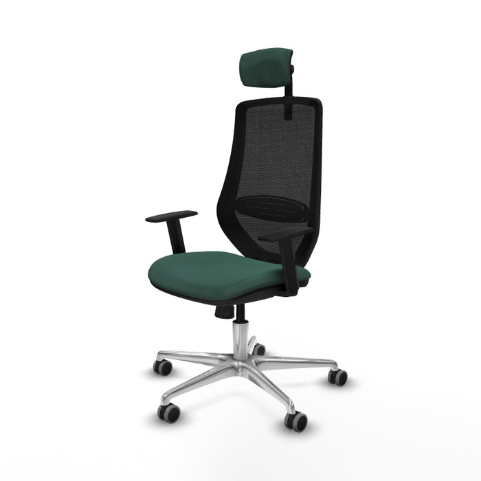 PIQUERAS Y CRESPO Silla de oficina Mardos con mecanismo Sincro, Verde botella y Negro PIQUERAS Y CRESPO Silla de oficina Mardos con mecanismo Sincro, Verde botella y Negro
