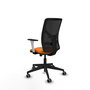 PIQUERAS Y CRESPO Silla de oficina Motilla Naranja y Negro