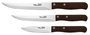 TALOX Pack de 3 Cuchillos de Acero Inoxidable Mango Wenge