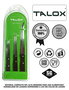 TALOX Pack de 3 Cuchillos de Acero Inoxidable Mango Wenge