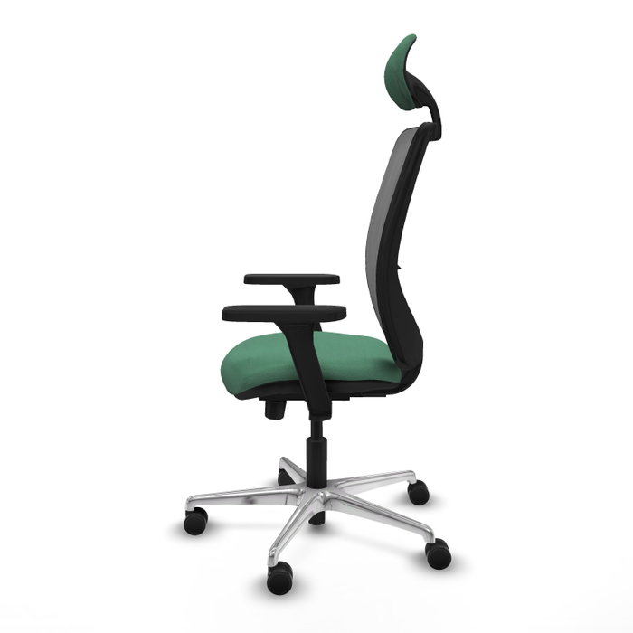 PIQUERAS Y CRESPO Silla de oficina Zulema Verde esmeralda y Gris PIQUERAS Y CRESPO Silla de oficina Zulema Verde esmeralda y Gris