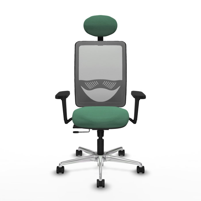 PIQUERAS Y CRESPO Silla de oficina Zulema Verde esmeralda y Gris PIQUERAS Y CRESPO Silla de oficina Zulema Verde esmeralda y Gris