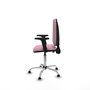 PIQUERAS Y CRESPO Silla de oficina Aýna Rosa con Brazos 2D y Base Cromada