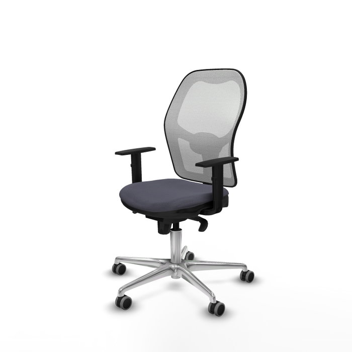 PIQUERAS Y CRESPO Silla de oficina Jorquera con mecanismo Sincro, Gris y Blanca