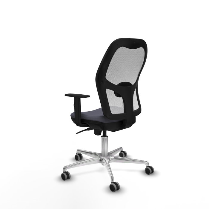 PIQUERAS Y CRESPO Silla de oficina Jorquera con mecanismo Sincro, Gris y Blanca