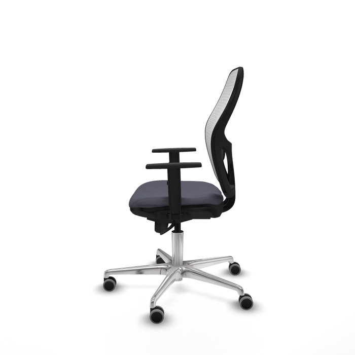 PIQUERAS Y CRESPO Silla de oficina Jorquera con mecanismo Sincro, Gris y Blanca