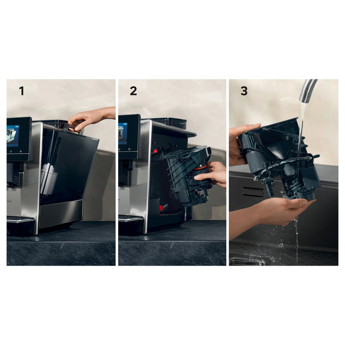 Siemens EQ.900 TQ903DZ3 Cafetera Superautomática con Molinillo de Cerámica, Espumador de Leche, 19 bares, 2.3 L, 1500 W, Negro y Acero Inoxidable