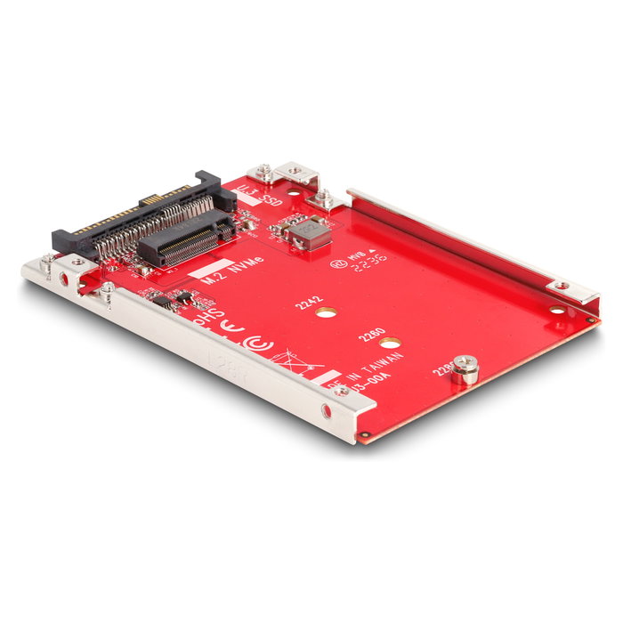 DeLOCK Convertidor U.3 SFF-8639 a M.2 NVMe Key M - 7 mm, Rojo DeLOCK Convertidor U.3 SFF-8639 a M.2 NVMe Key M - 7 mm, Rojo
