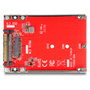 DeLOCK Convertidor U.3 SFF-8639 a M.2 NVMe Key M - 7 mm, Rojo